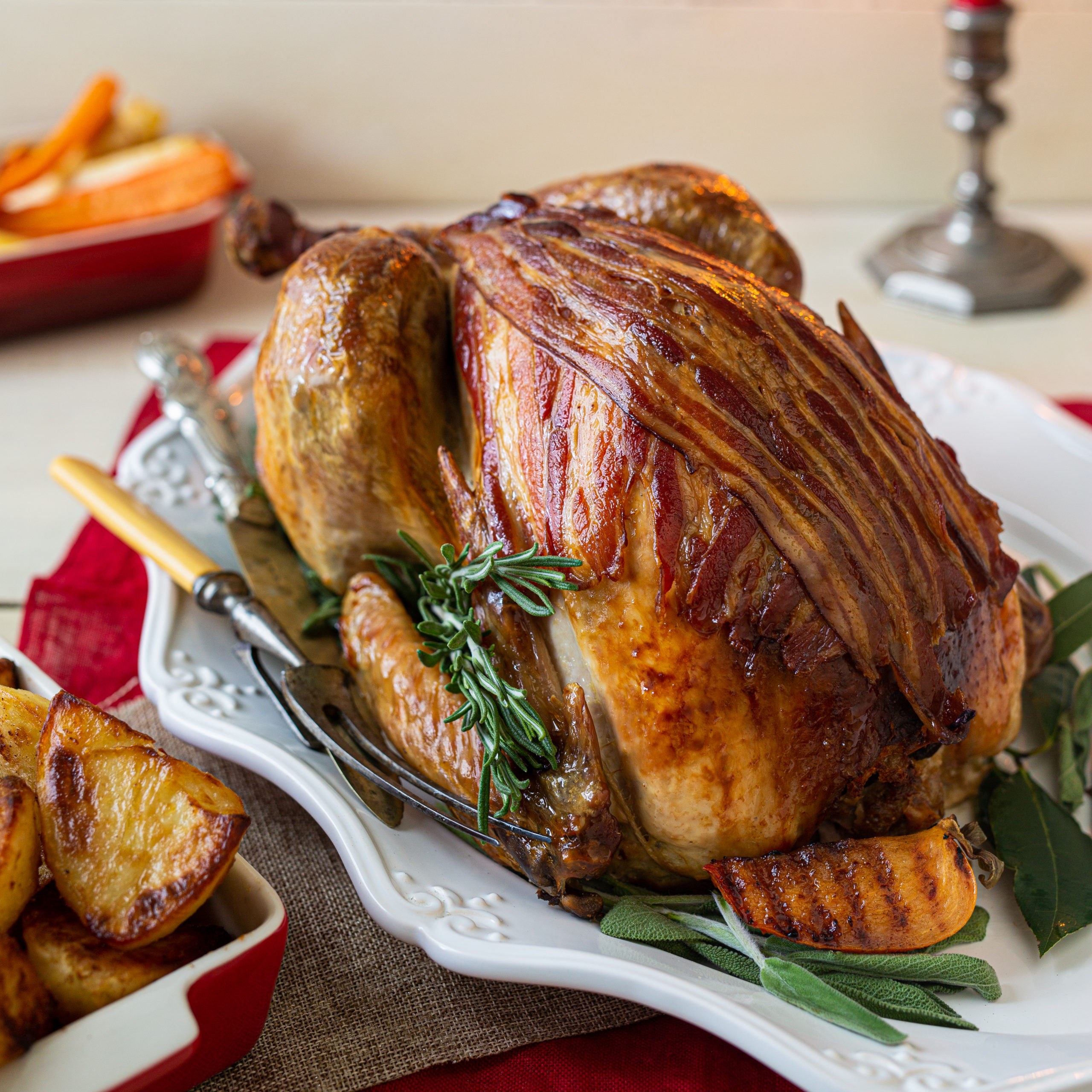 Christmas Turkey wrapped in Clonakilty Streaky Rashers
